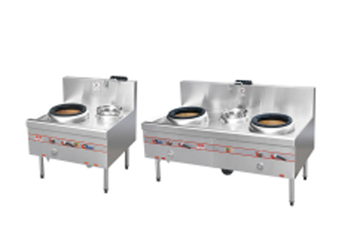 粤式-搪砖商用灶系列-搪砖单炒单温商用灶-搪砖双炒单温商用灶